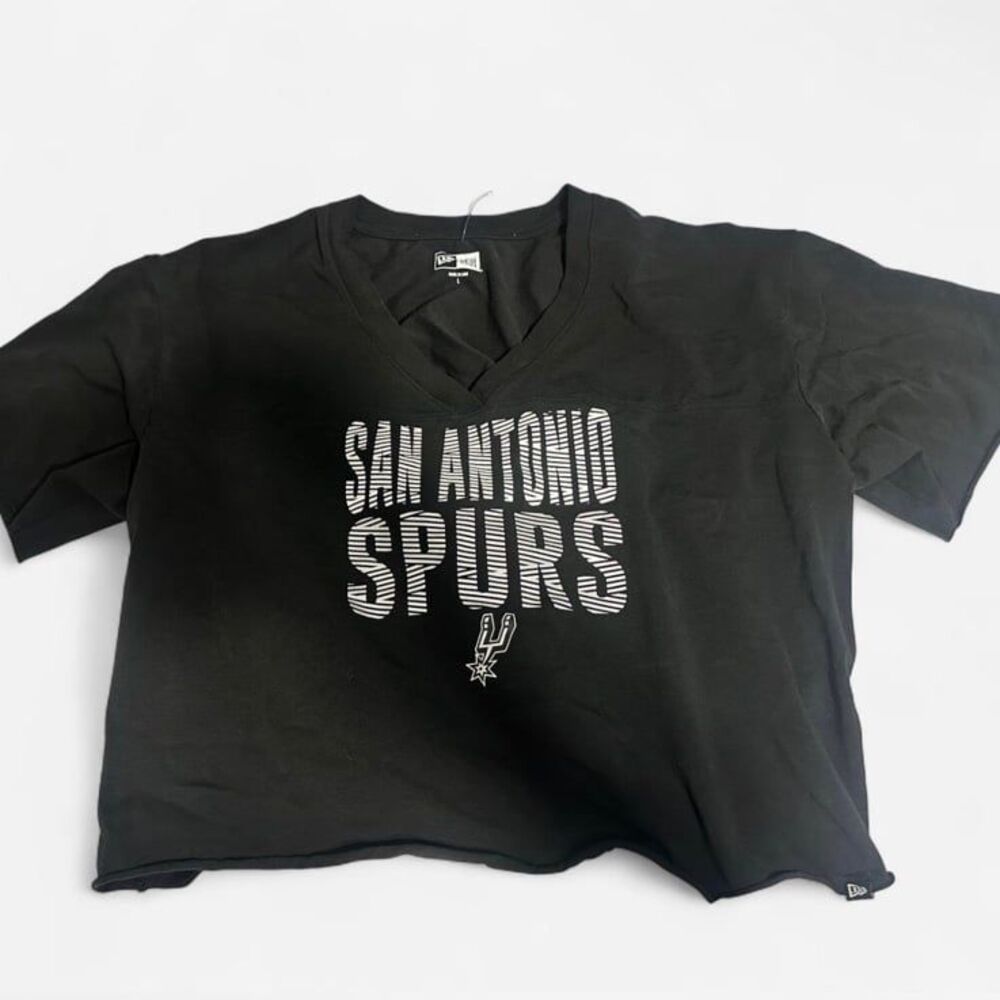 New Era San Antonio Spurs cropped shirt Size L #NBA #basketball